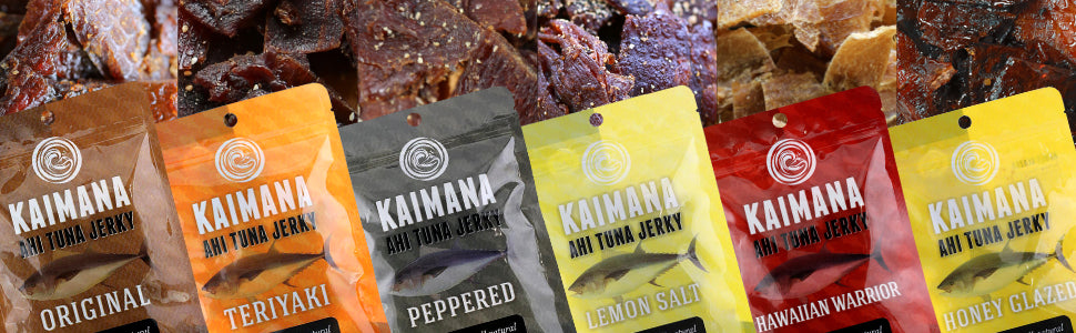 Fish Jerky Bundles: Salmon, Ahi, Wahoo