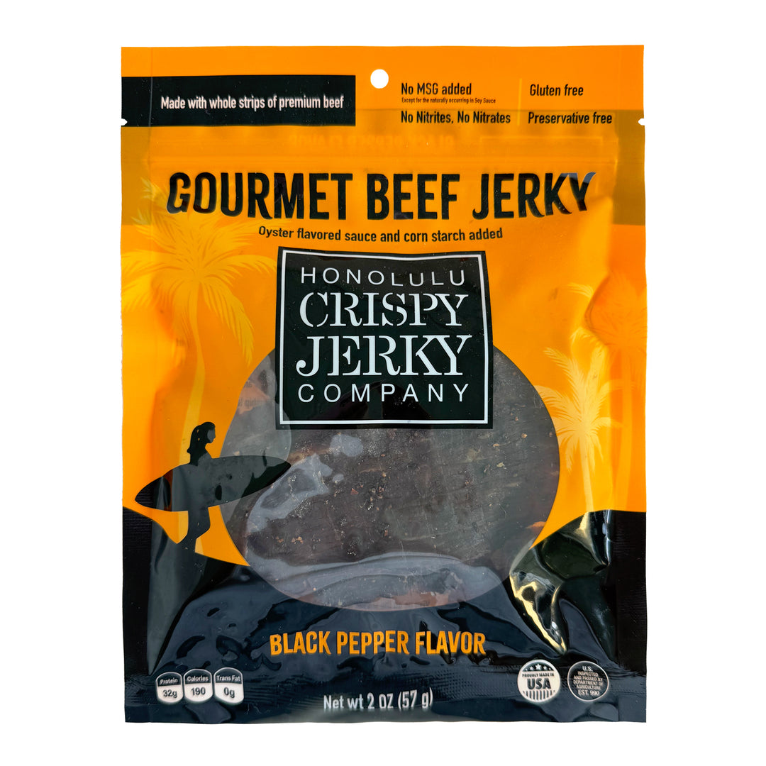 Honolulu Crispy Jerky Company Black Pepper Gourmet Beef Jerky: Best Beef Jerky