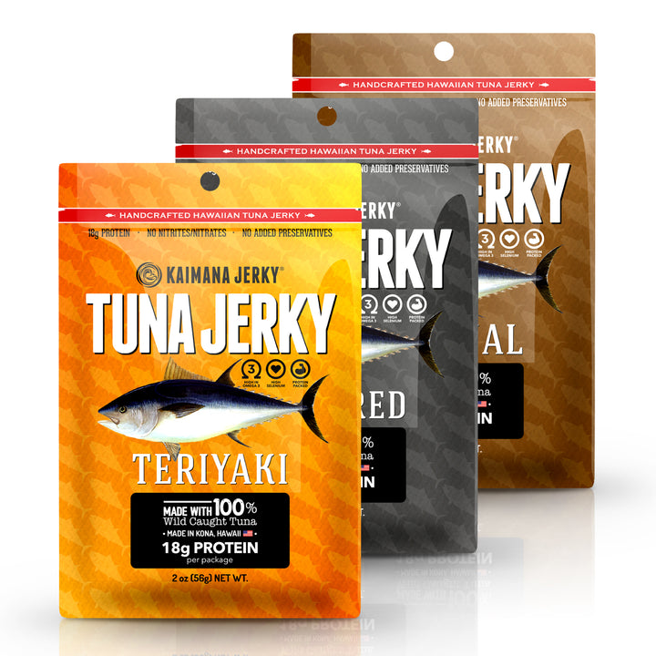 3 Pack Ahi Tuna Jerky Sampler