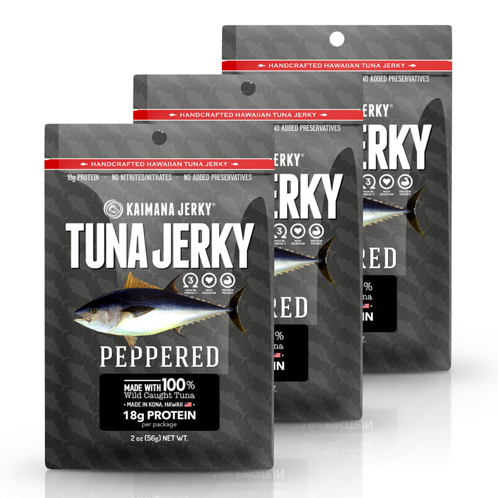 Peppered Ahi Tuna Jerky : Kaimana Jerky