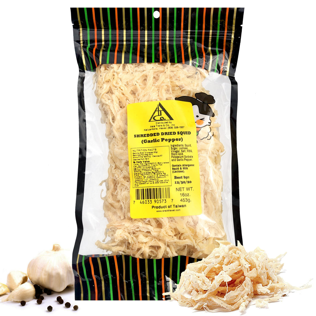 Garlic Pepper Dried Shredded Cuttlefish Ika (Squid)