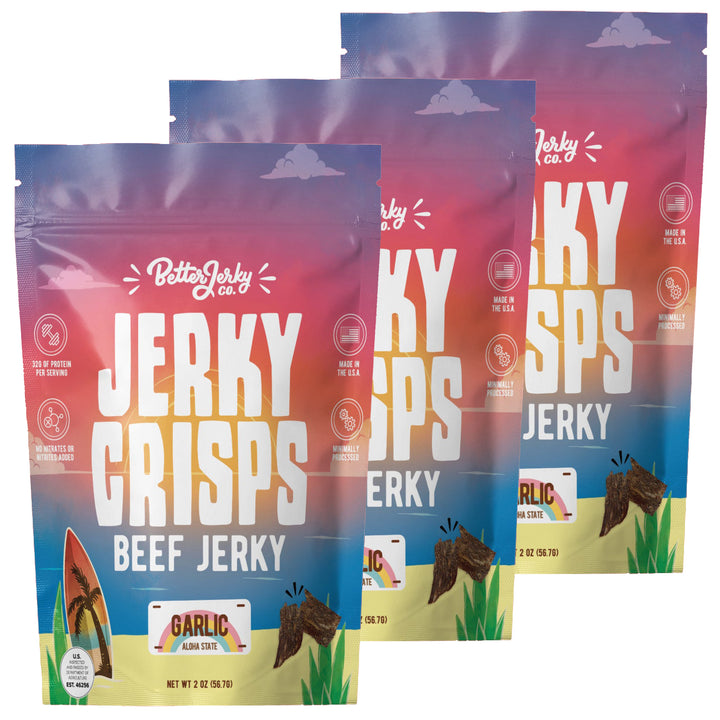 Hawaiian Style Garlic Crispy Beef Jerky