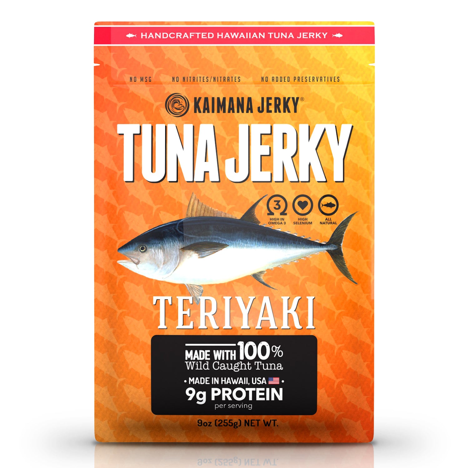 2 Packs Of Kaimana Jerky Ahi Tuna 0.5 Oz. Teriyaki. All Natural.