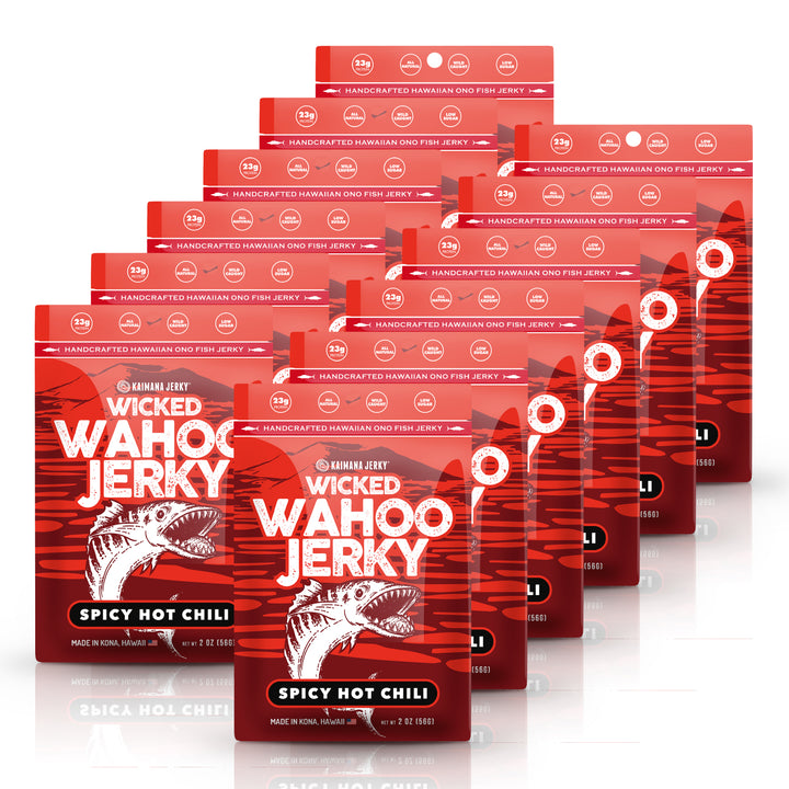 12 Pack Spicy Hot Chili Wahoo Jerky