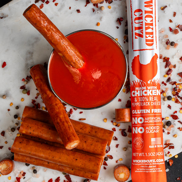 Wicked Cutz Buffalo Style Chicken & Pepperjack Cheese Snack Stick - 3 Pack
