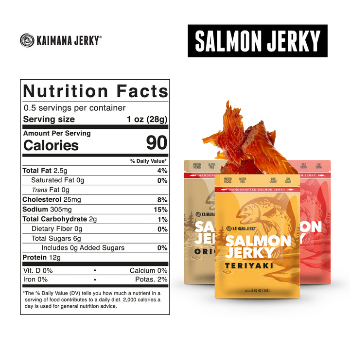 Salmon Jerky Variety Sampler Pack