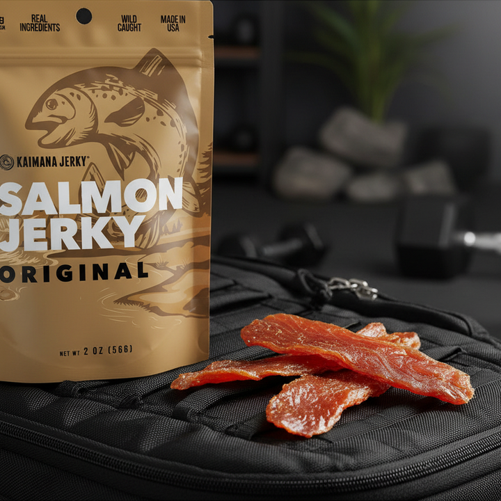 Salmon Jerky High Protein Snack After Workout