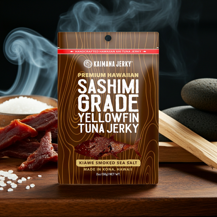 Kiawe Smoked Sea Salt Tuna Jerky - Sashimi Grade