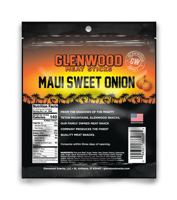 Glenwood Maui Sweet Onion Beef Sticks
