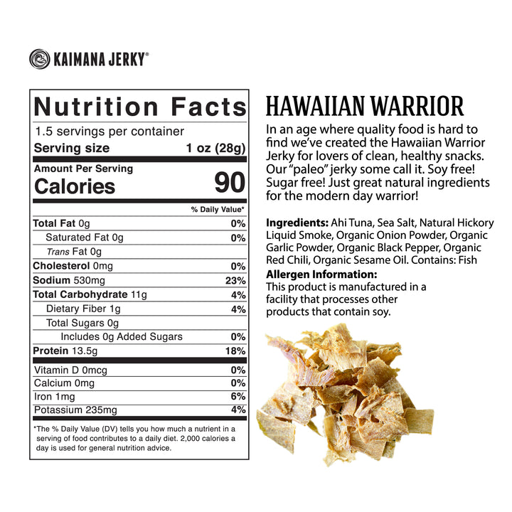 Hawaiian Warrior Ahi Tuna Jerky (4 Pack)