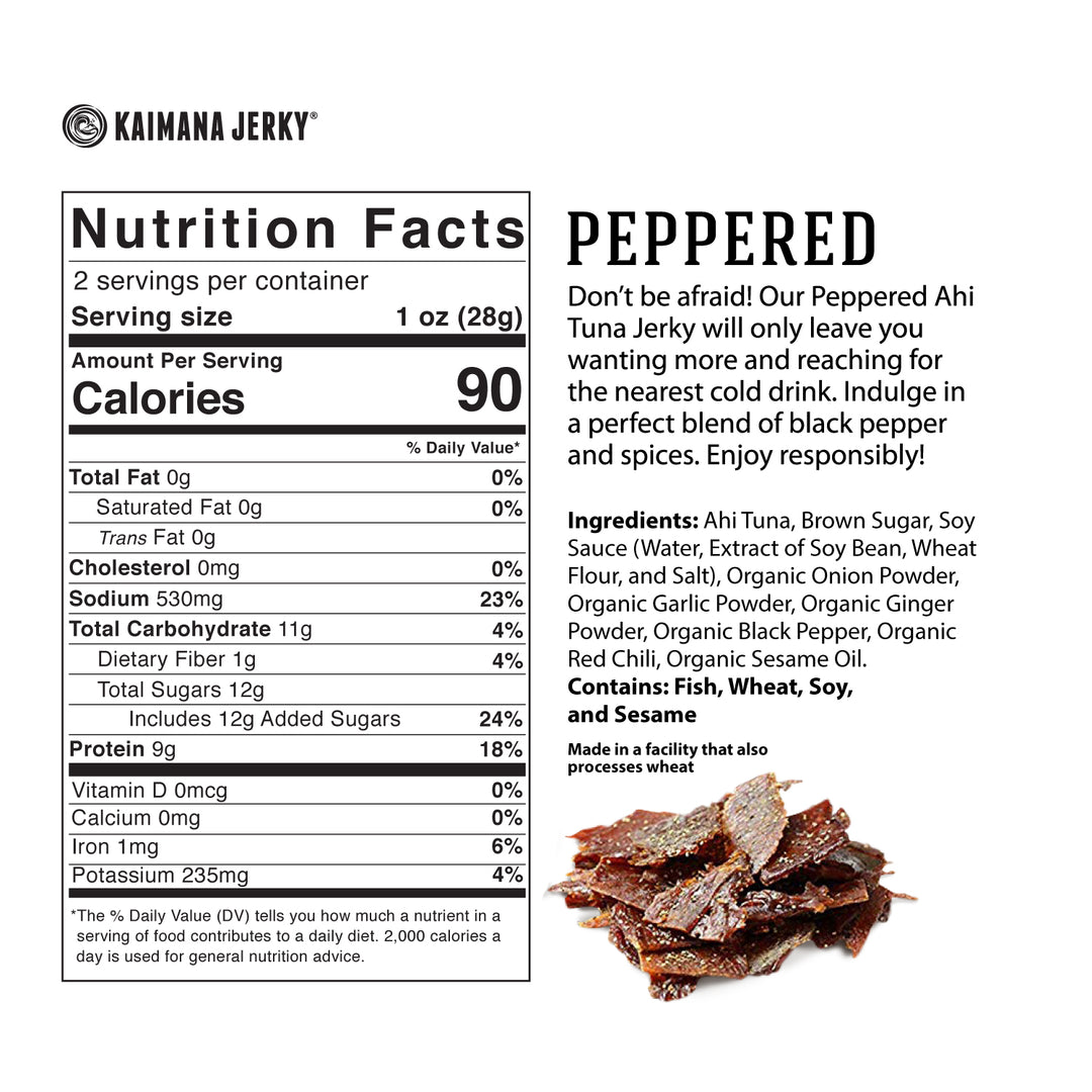 Peppered Ahi Tuna Jerky (4 Pack)