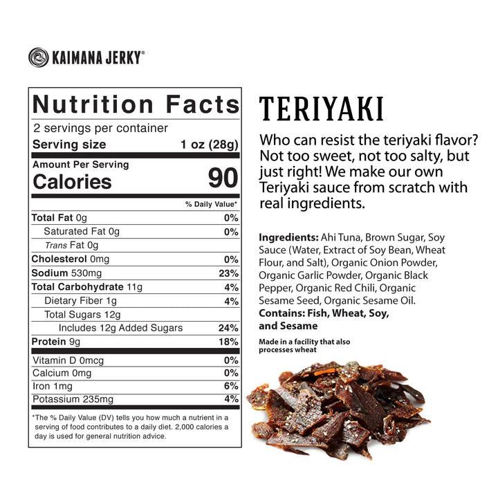 Teriyaki Ahi Tuna Jerky 9 Oz