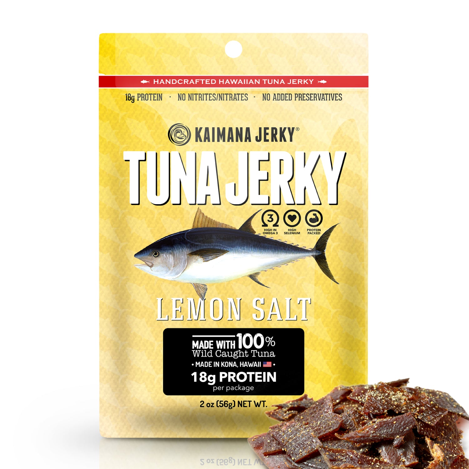 Lemon Salt Ahi Tuna Jerky