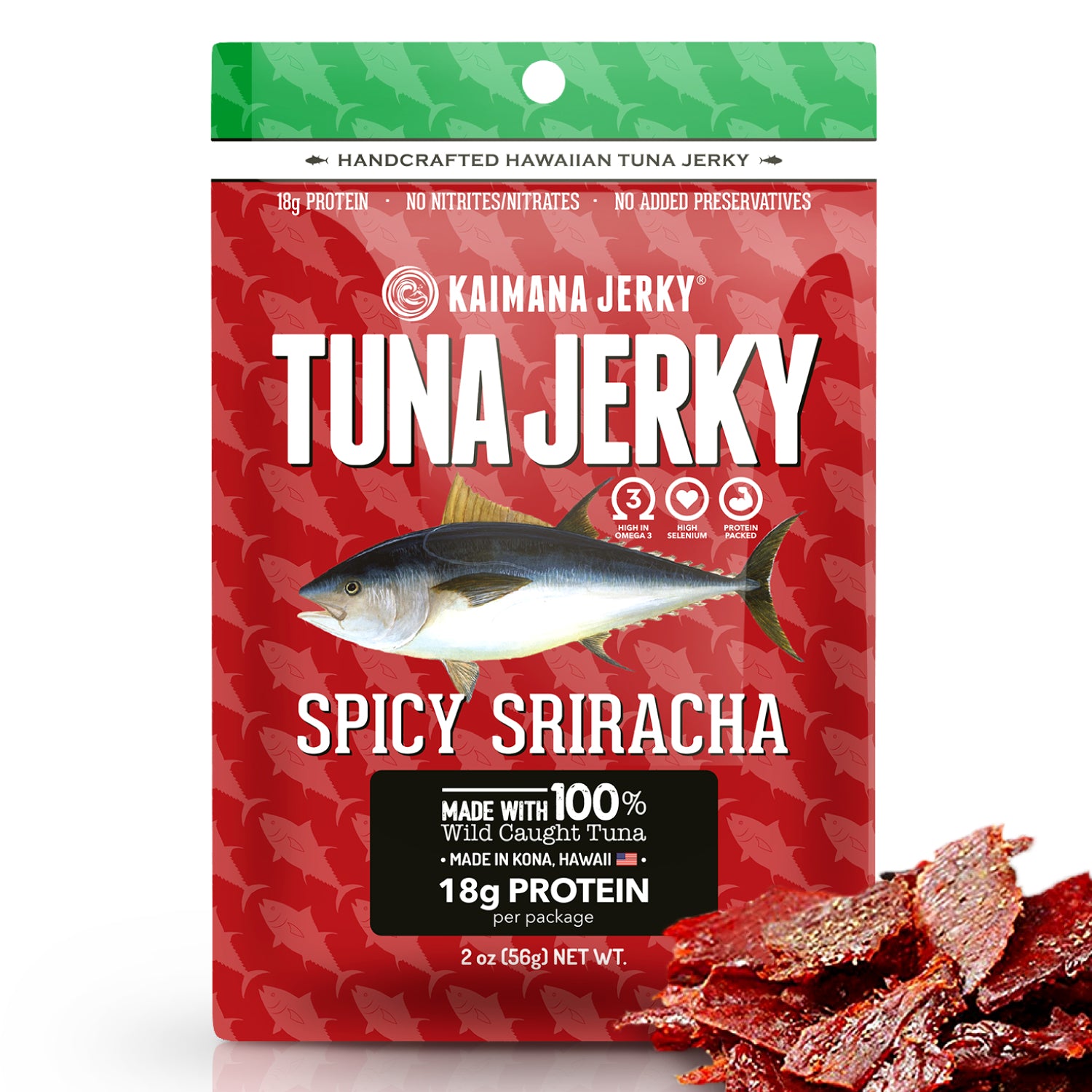 Sriracha Ahi Tuna Jerky: Fish Jerky