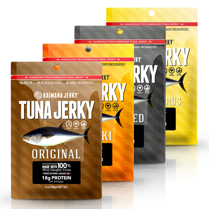 Ahi Tuna Jerky - 4 Pack Variety Bundle