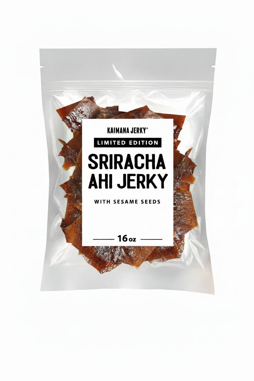 Sriracha Ahi Jerky with Sesame Seeds