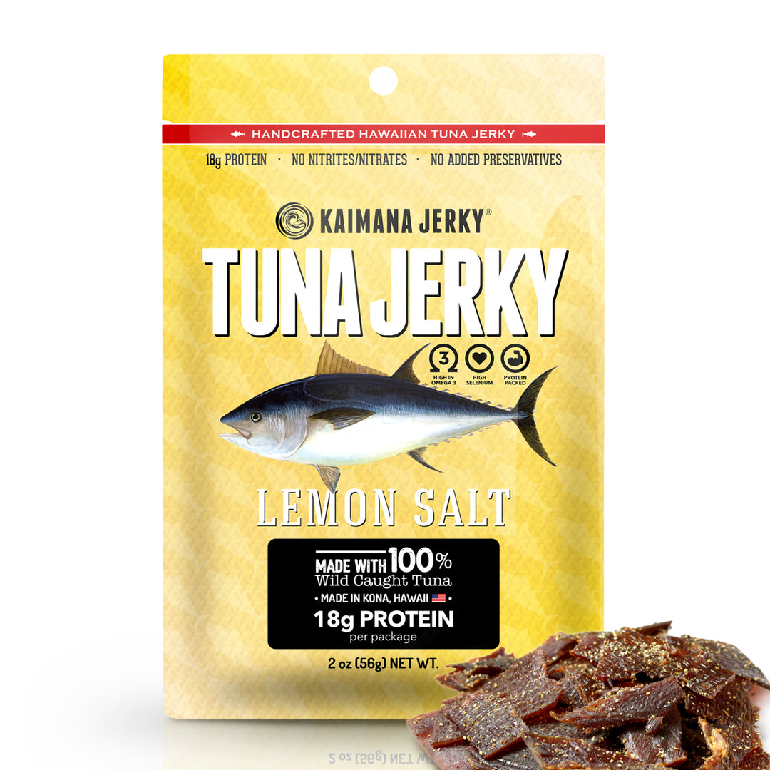 Lemon Salt Ahi Tuna Jerky: Hawaiian Fish Jerky