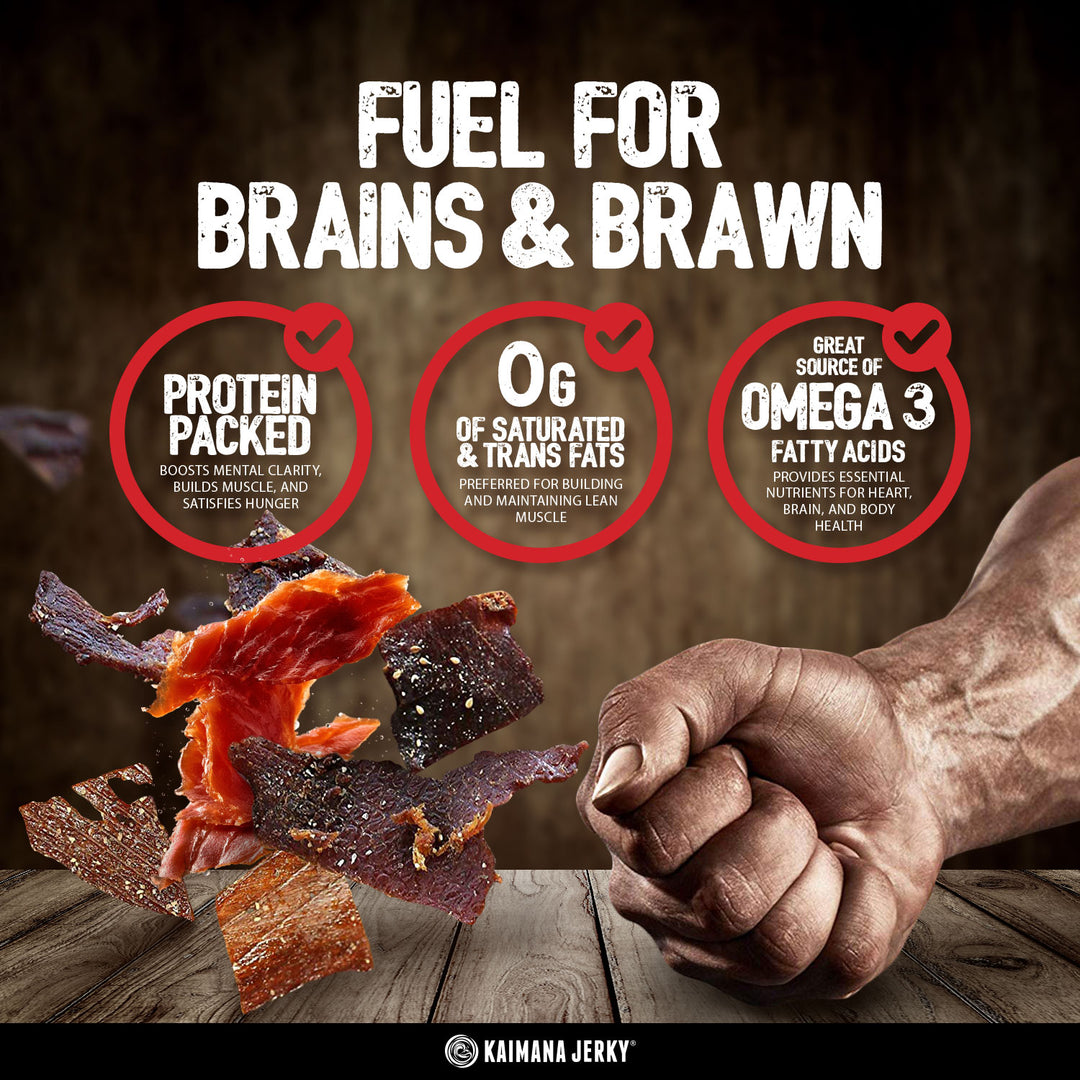 Ahi Tuna Jerky: Salmon Jerky: Wahoo Fish Jerky