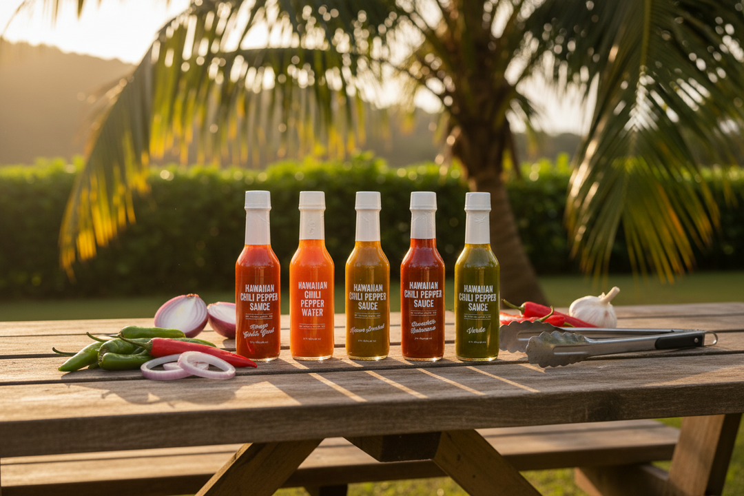 Kauai Juice Co. Hawaiian Chili Pepper Sauce Variety Pack for cooking