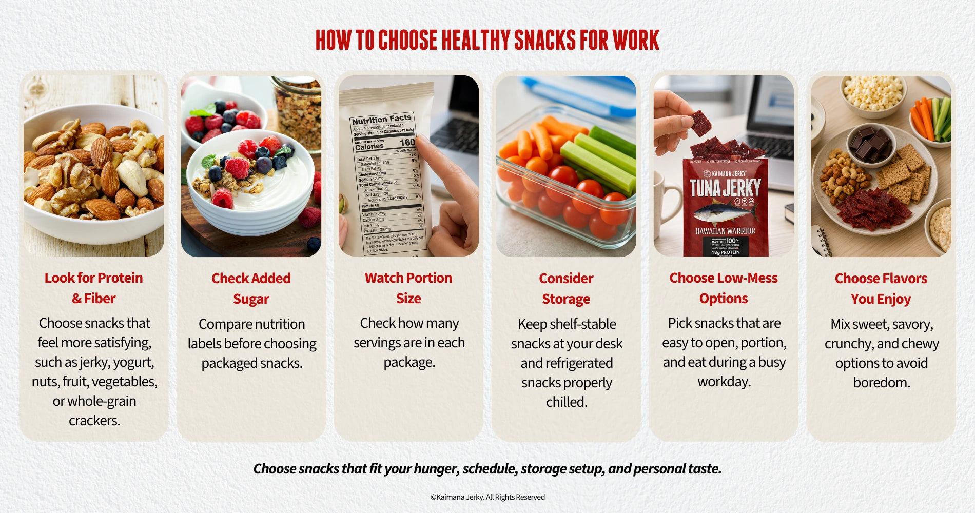 How to Choose Healthy Snacks for Work