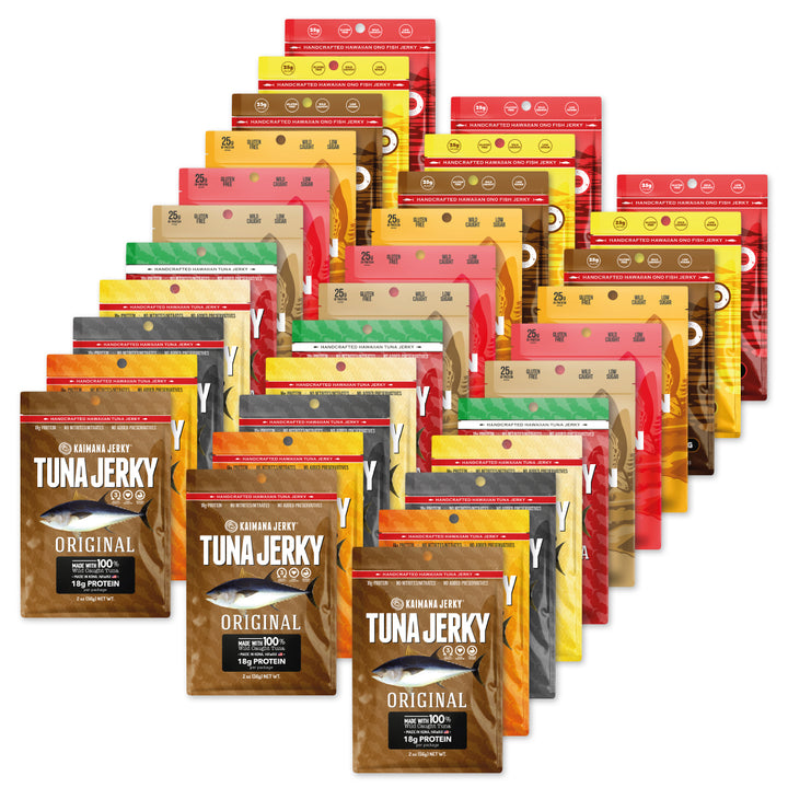 Kaimana Ahi Salmon Wahoo Jerky Primo Pack