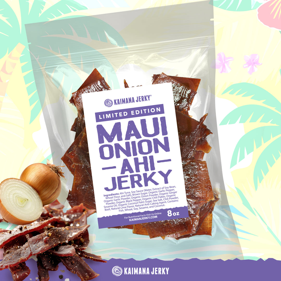 Maui Onion Ahi Tuna Jerky: High Protein Snack