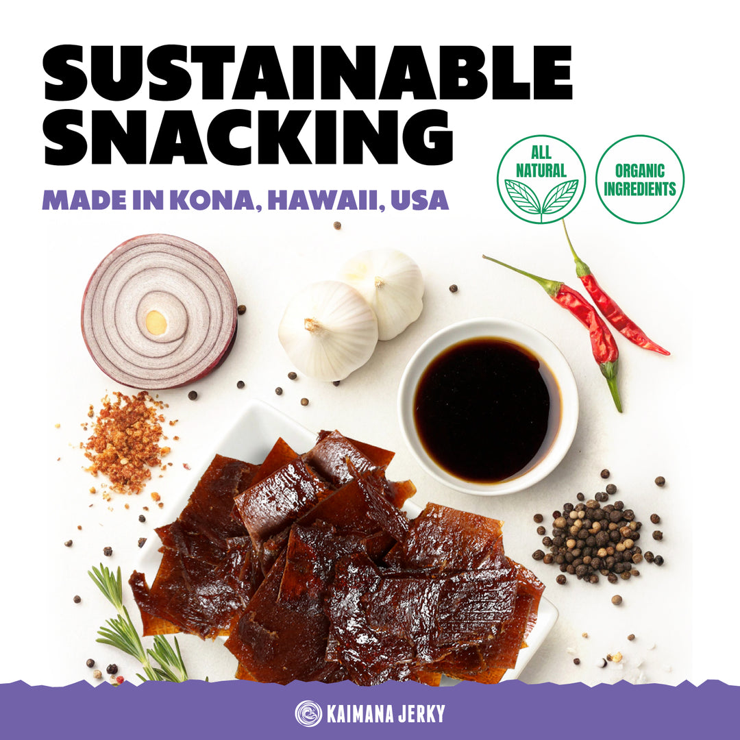 Maui Onion Tuna Jerky: High Protein Snack