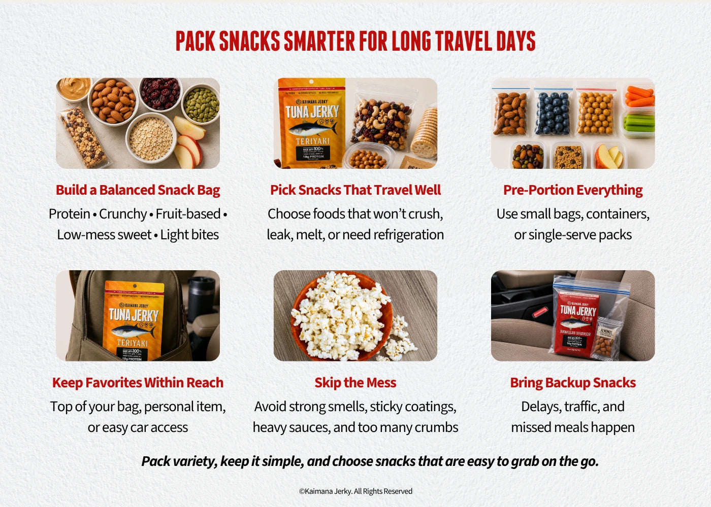 Pack Snacks Smarter for Long Travel Days