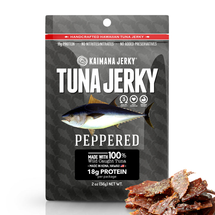 Peppered Ahi Tuna Jerky : Fish Jerky