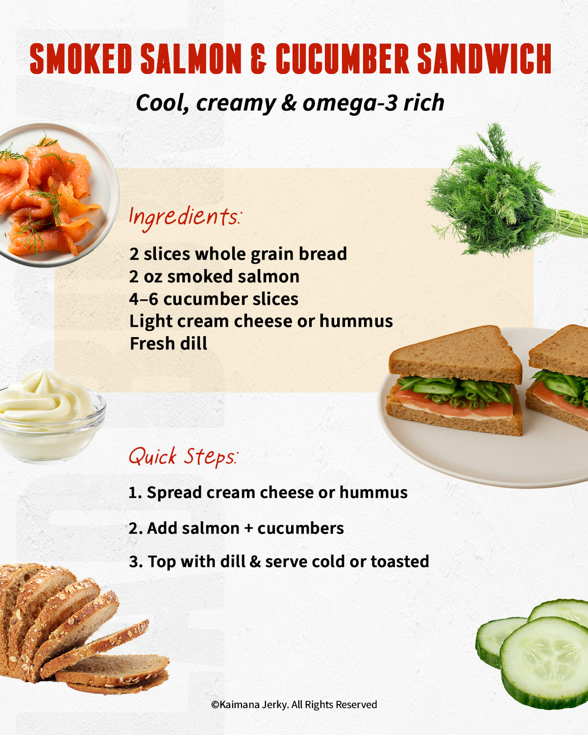 Smoked Salmon & Cucumber Sandwich