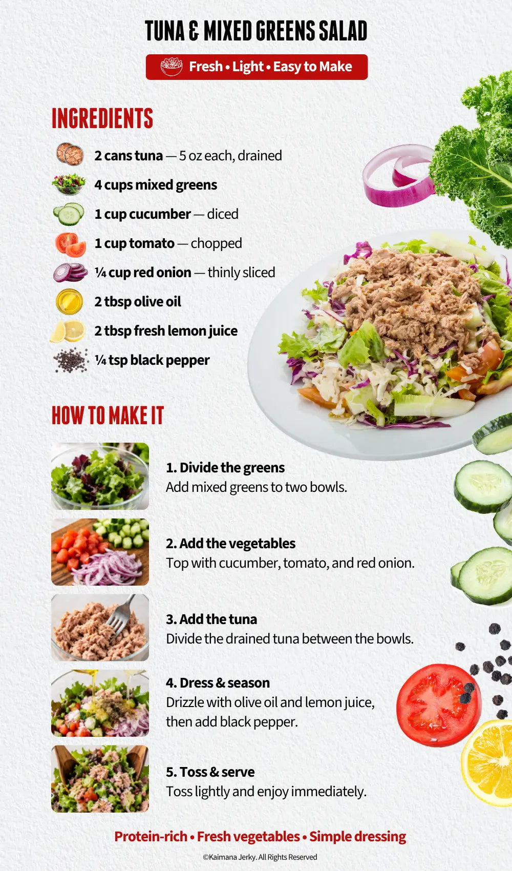 Tuna & Mixed Greens Salad