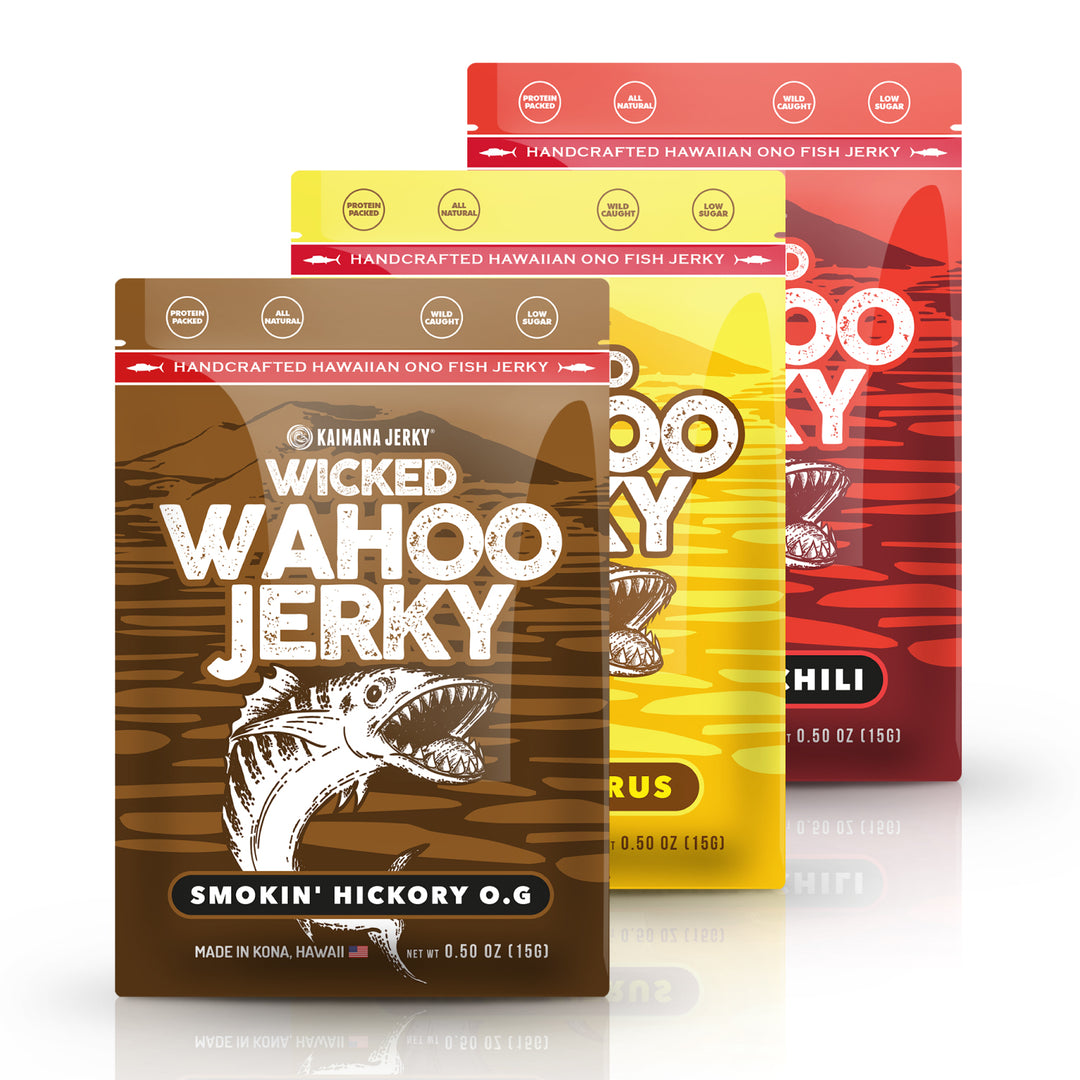 Wahoo Jerky Variety Sample Pack: Ono Fish Jerky