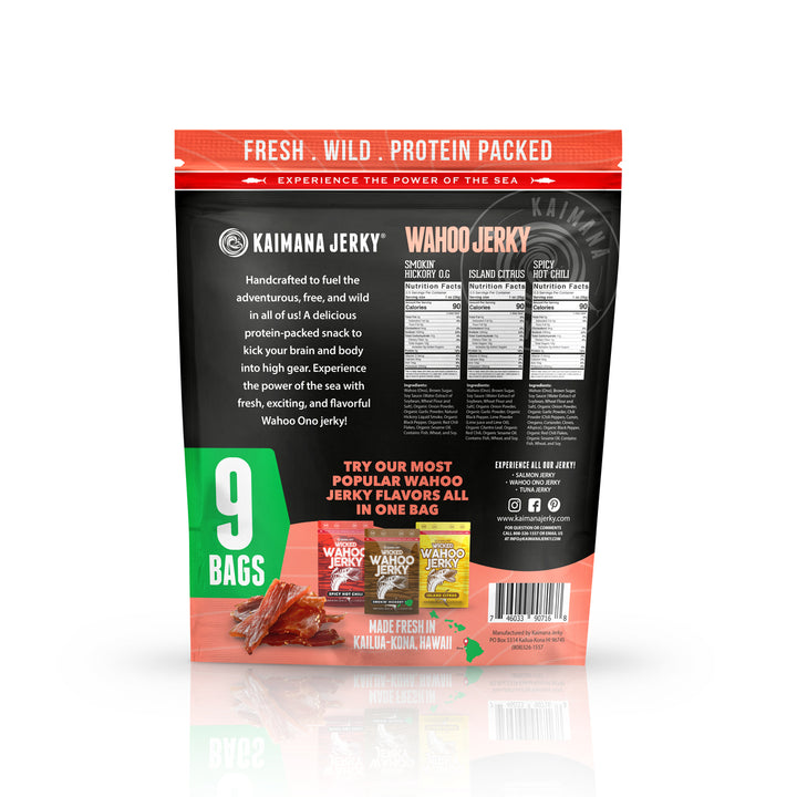 Wahoo Ono Fish Jerky Variety Sampler Pack 