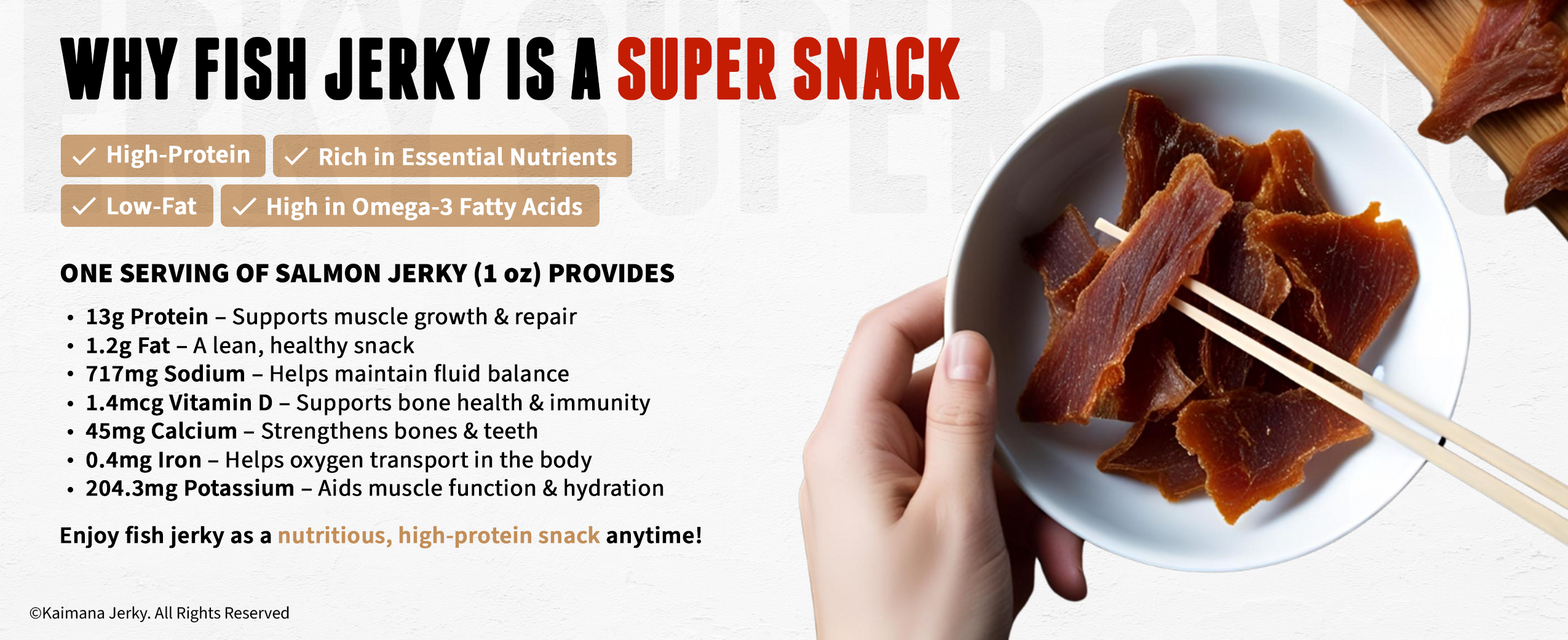 Why Fish Jerky is a Super Snack