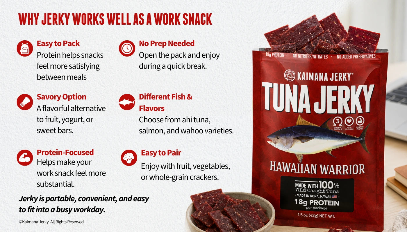 Why Jerky Works Well as a Work Snack