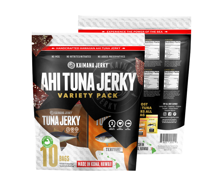 Ahi Tuna Jerky Variety Pack (10 Assorted Bags)