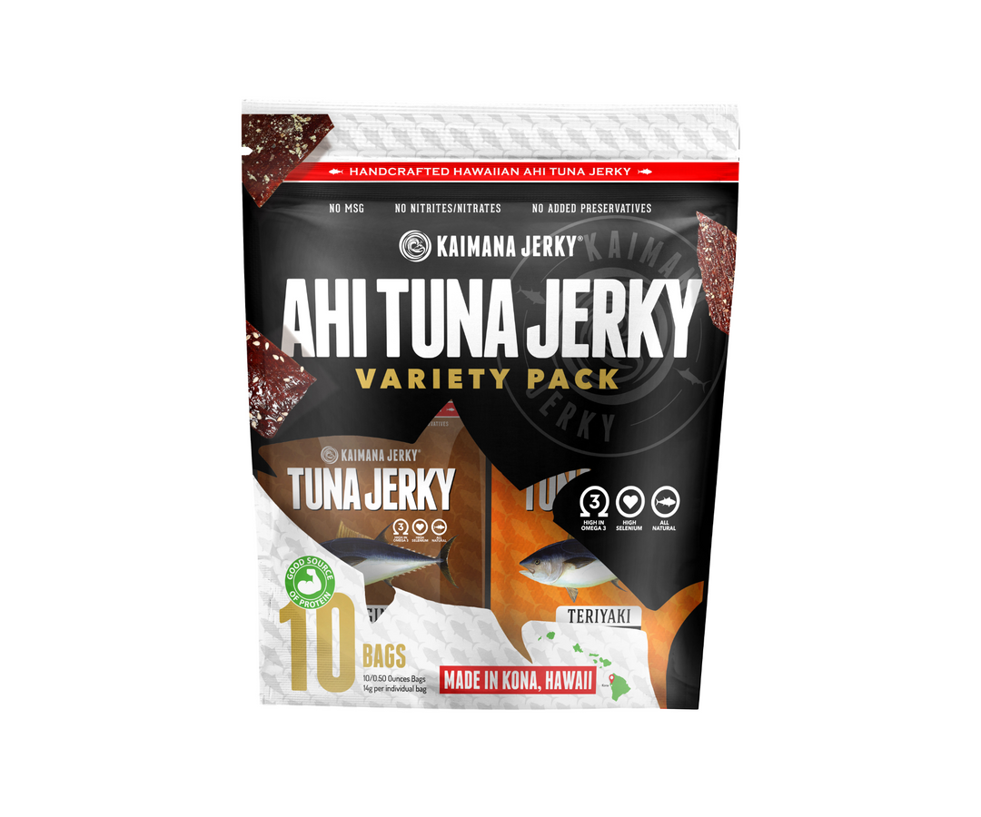 Ahi Tuna Jerky Variety Pack (10 Assorted Bags)