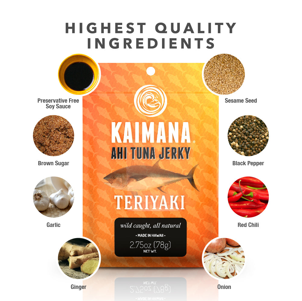 Teriyaki Ahi Tuna Jerky Made With The HIghest Quality Ingredients