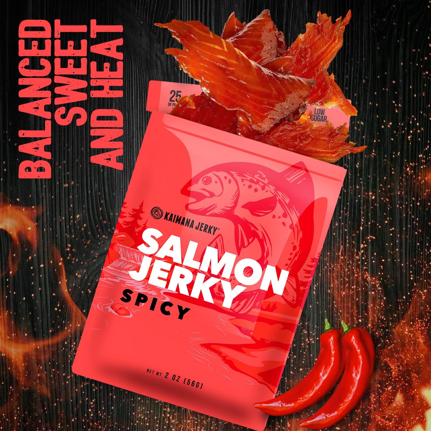 Shop Spicy Salmon Jerky Online at Kaimana Jerky