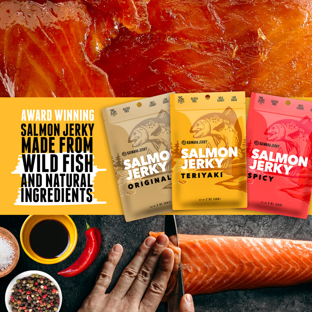 Award Winning Salmon Jerky Made from Wild Fish and Natural Ingredients