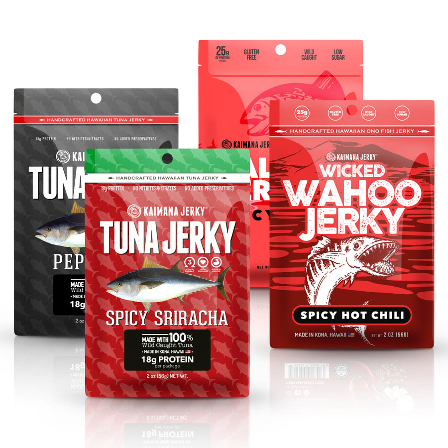 Kaimana Jerky Fish Jerky, Tuna Jerky, Salmon Jerky from Hawaii
