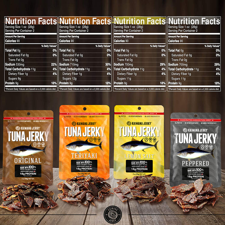 Ahi Tuna Jerky - 4 Pack Variety Bundle