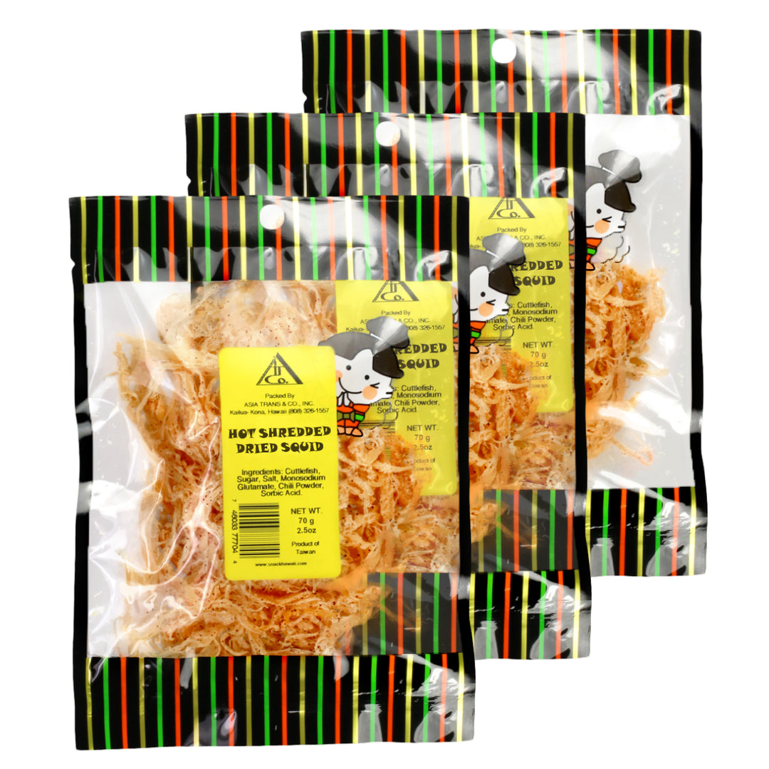 Spicy Hot Dried Shredded Cuttlefish Ika (Squid)