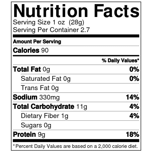 Hawaiian Warrior Ahi Tuna Jerky Nutrition Jerky