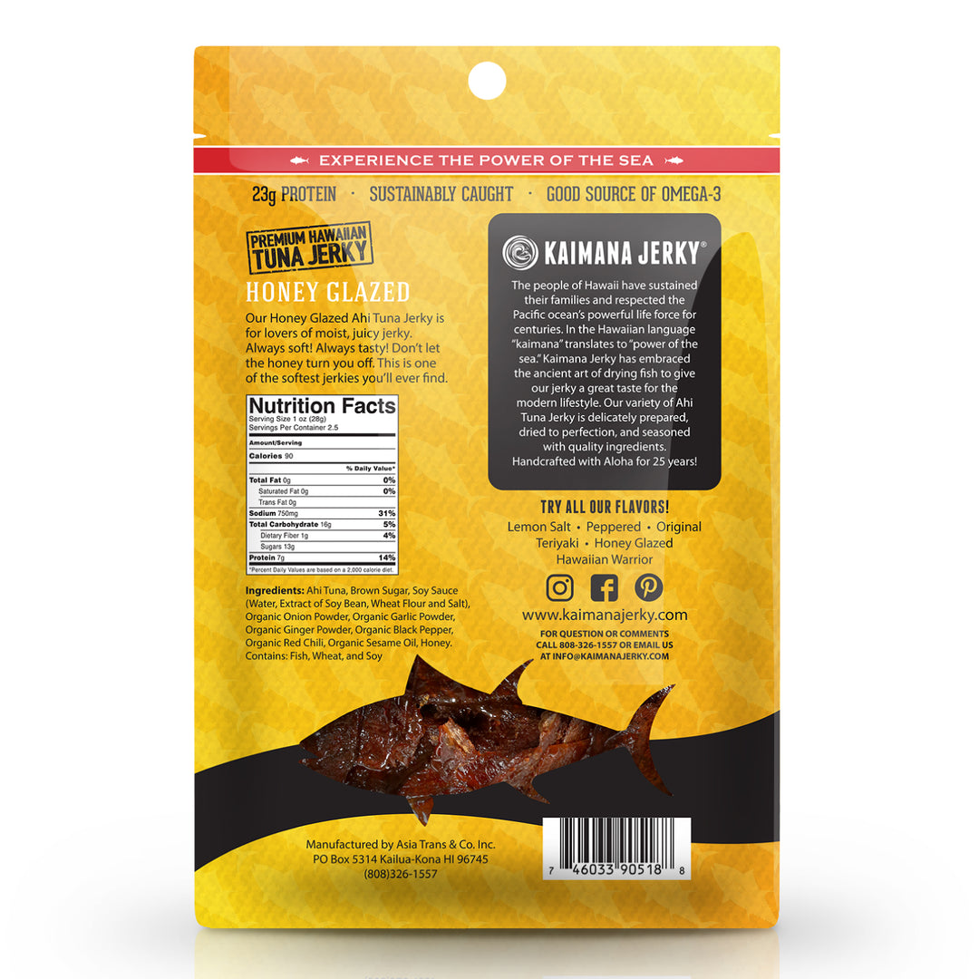 Honey Glazed Ahi Tuna Jerky (4 Pack)