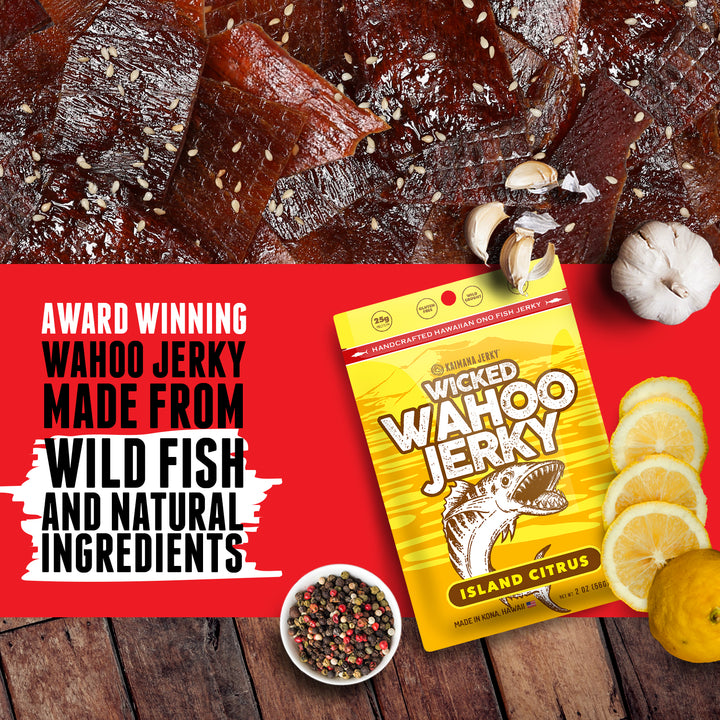 Island Citrus Wahoo Fish Jerky: Kaimana Jerky
