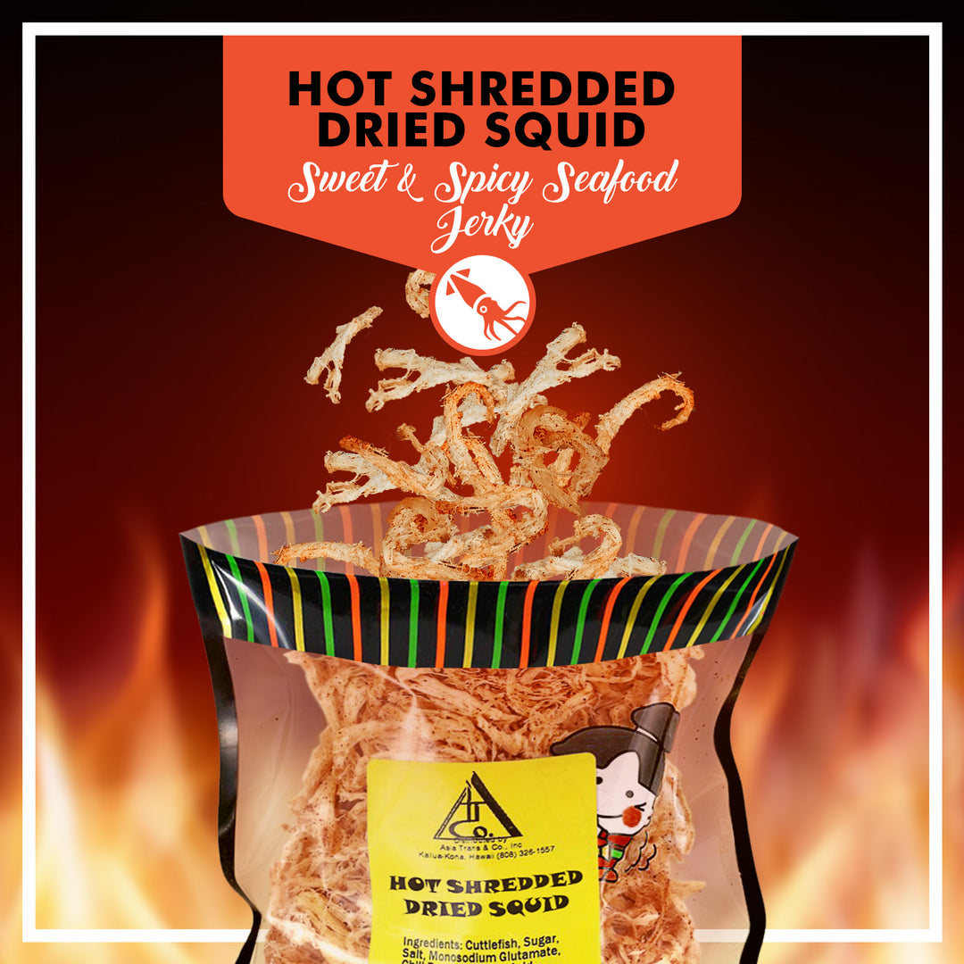 Spicy Hot Dried Cuttlefish Shredded Ika: Dried Squid Snack