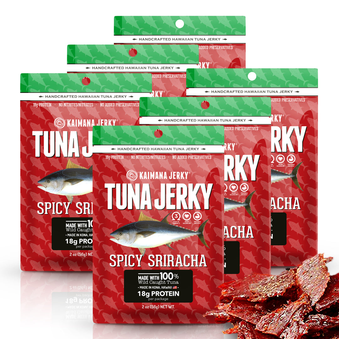 Spicy Sriracha Ahi Tuna Jerky