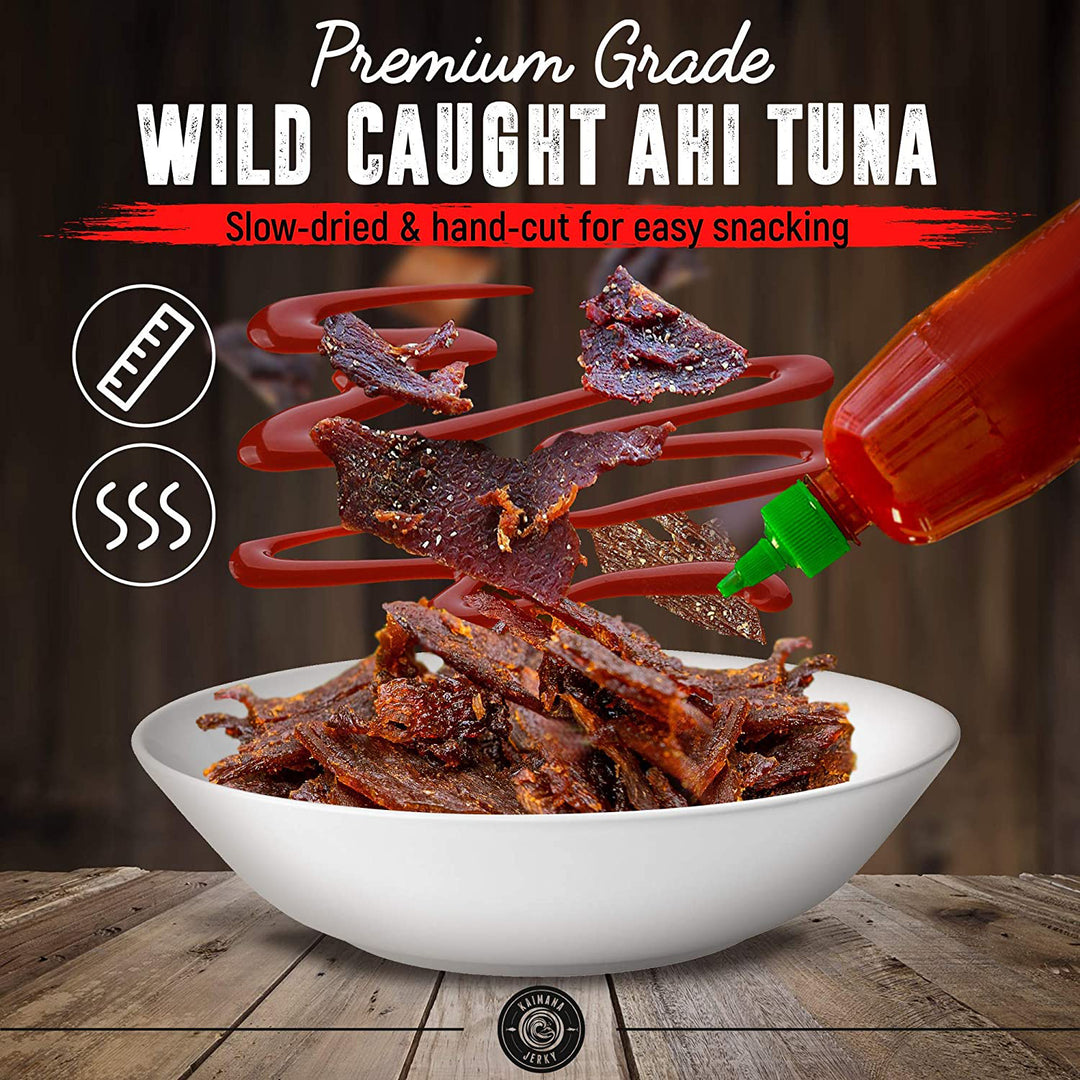 Sriracha Ahi Tuna Jerky: Kaimana Jerky