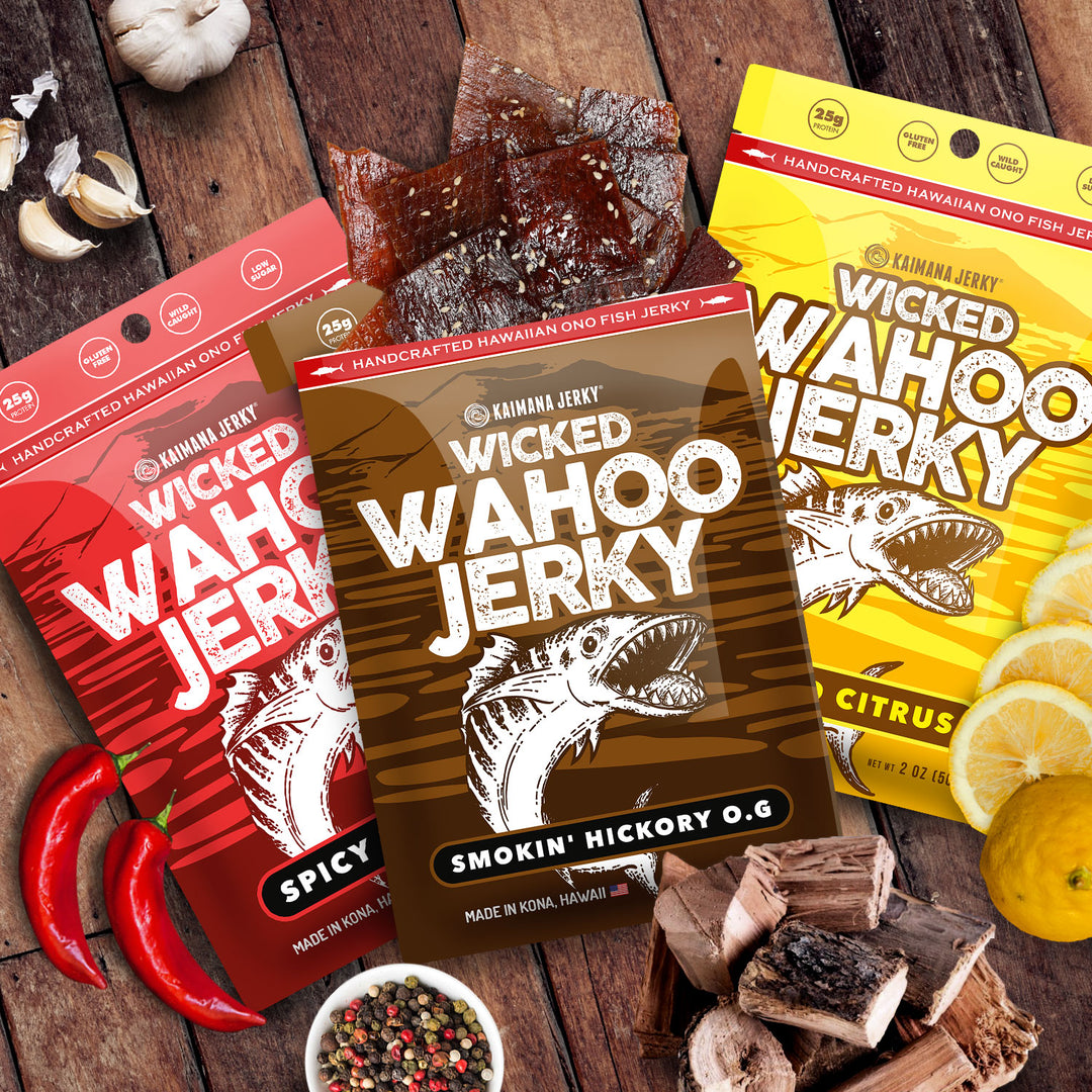 Wahoo Jerky Variety Pack: Fish Jerky Pack